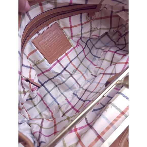 COACH Ergo Pleated Satchel in tan - Picture 8 of 8